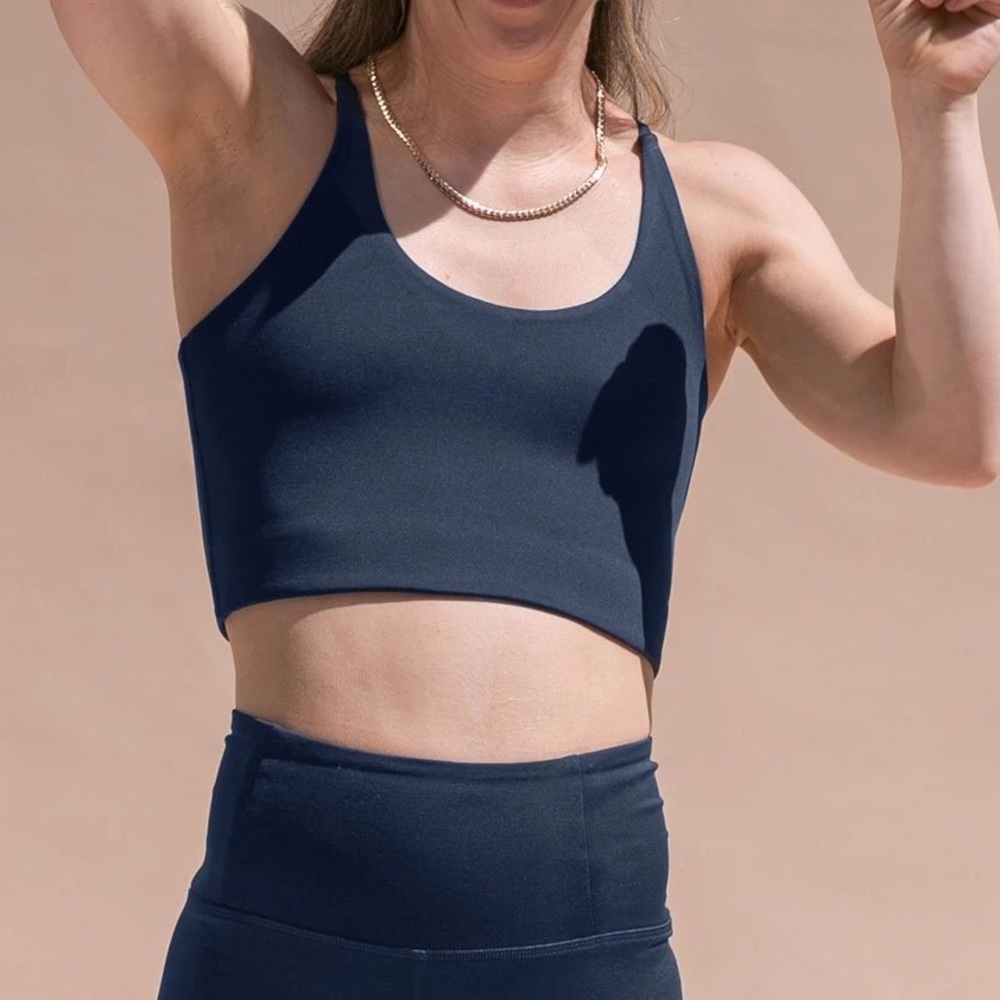 Girlfriend Collective FLOAT Cleo bra in Midnight
